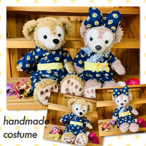 ダッフィー シェリーメイ お揃い浴衣 浴衣 コスチューム ミモザ 夏祭り