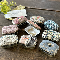 ヨーロッパファブリックの小物入れ マルチケース アクセサリーケース