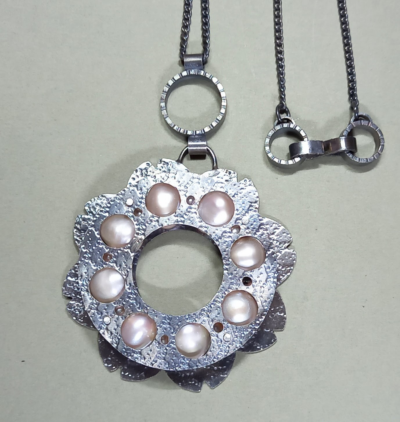 桜パールペンダント