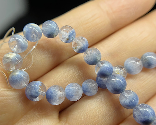 【夏色ブレスレット】デュモルティエライトの爽やかブレス°・*:.。. 夏色ブレスレット】デュモルティエライトの爽やかブレス°・*:.。.