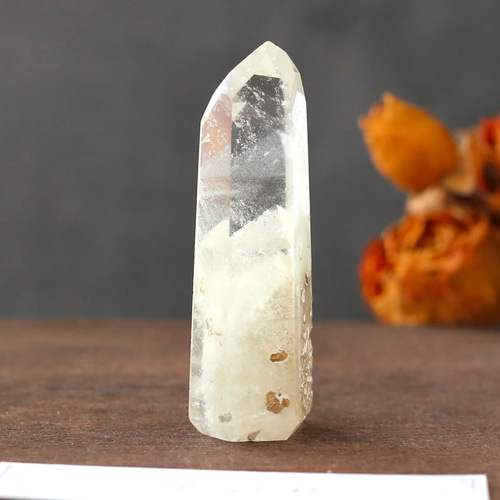 ホワイトファントムクォーツポイント 水晶 鉱物 天然石 送料無料