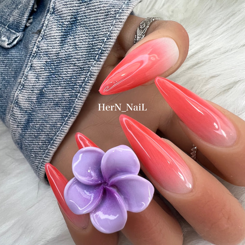 ネイルチップ プルメリア ギャルネイル 派手ネイル ネイルチップオーダー ネイルチップ プルメリア ギャルネイル 派手ネイル ネイルチップ