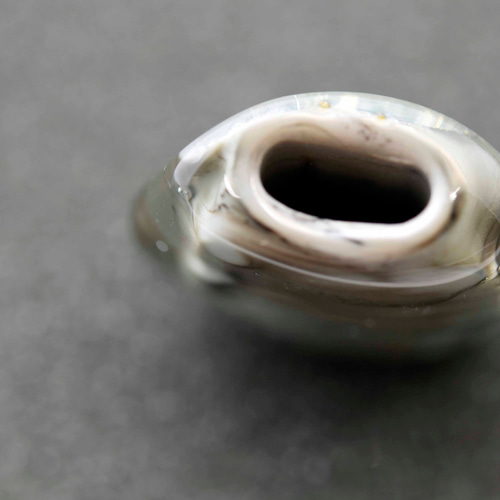 創作作家一点物 ガラス（Y1880-450 ） とんぼ玉 glass beads 帯留め