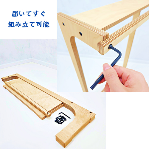 持ち運べる】シンプルで使いやすい！おしゃれな木製ハンガー