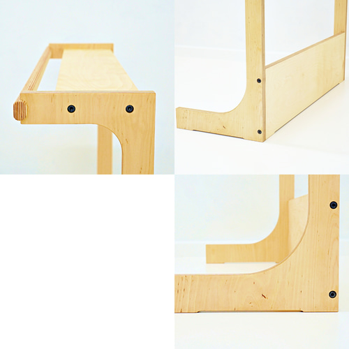 持ち運べる】シンプルで使いやすい！おしゃれな木製ハンガーラックS/M