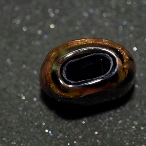 創作作家一点物 ガラス帯留め（Y1895-450 ） とんぼ玉 glass beads