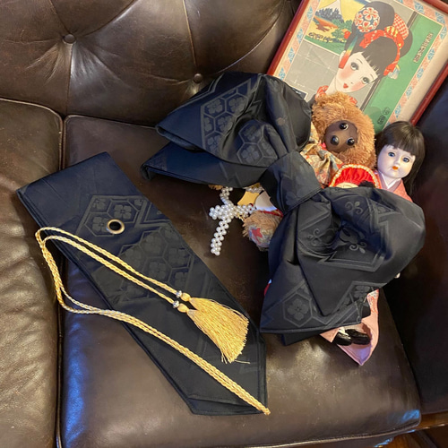 和洋折衷 黒留袖 着物 ミニ丈 ワンピース ドレス 2部式作り帯 和 和洋折衷 黒留袖 着物 ミニ丈 ワンピース ドレス 2部式作り帯 和