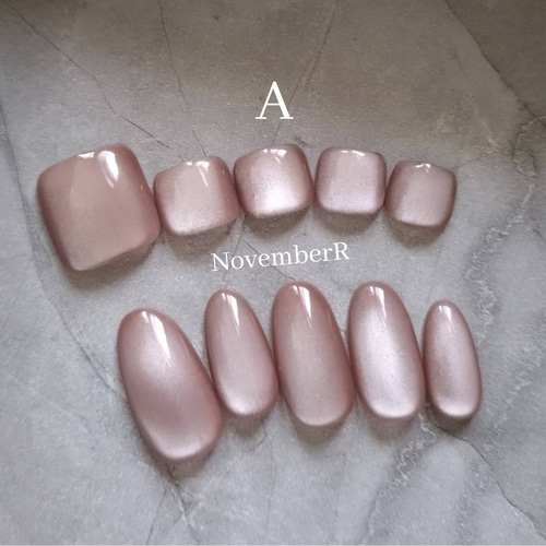 LA737☆粒子の細かいマグネットネイル ネイルチップ（つけ爪