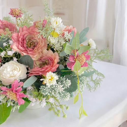 光触媒 フラワーアレンジ 造花 お供え 誕生日 贈り物 仏花