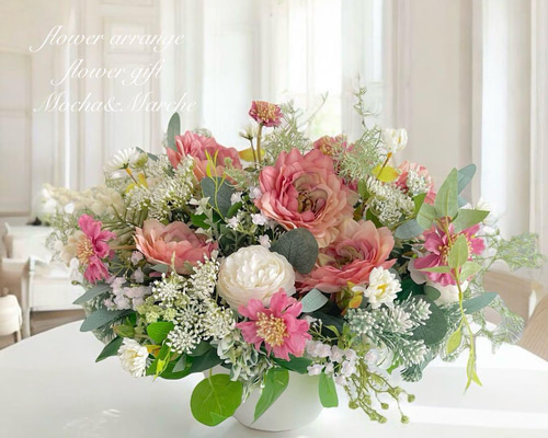 光触媒 フラワーアレンジメント クリスマスアレンジ 誕生日 プレゼント ギフト Happy Smile05 花 フラワーアレンジメント 生花 クリスマス