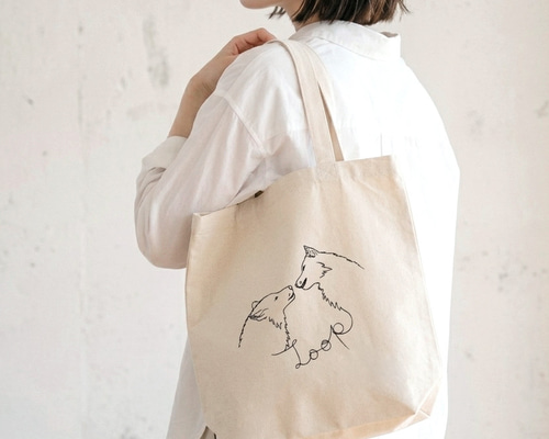 OKAJIMA 動物刺繍トートバッグ 中型 OKAJIMA 動物刺繍トートバッグ 中型の通販はau PAY マーケット - 輸入