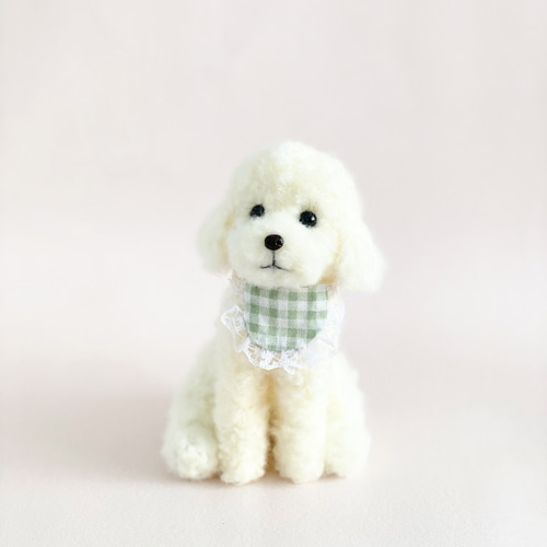 犬ぽんぽん☺︎マルプー トイプードル☺︎マスコット 羊毛