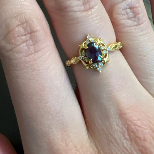 lab pink アレキサンドライト 天然石 トパーズ ジェムストーン