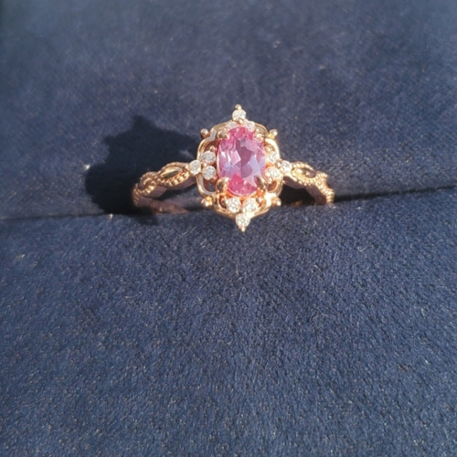 7月限定 lab pink アレキサンドライト 天然石 トパーズ