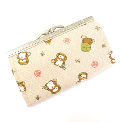 虎柄♥がま口ポーチ長財布♥ハンドメイド 虎柄♥がま口ポーチ長財布