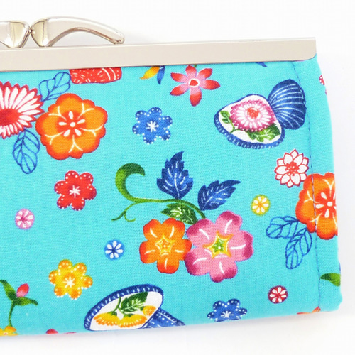 虎柄♥がま口ポーチ長財布♥ハンドメイド 虎柄♥がま口ポーチ長財布