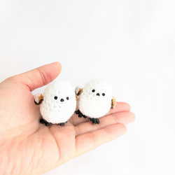 受注制作】小さなシマエナガのあみぐるみ あみぐるみ ainote 通販