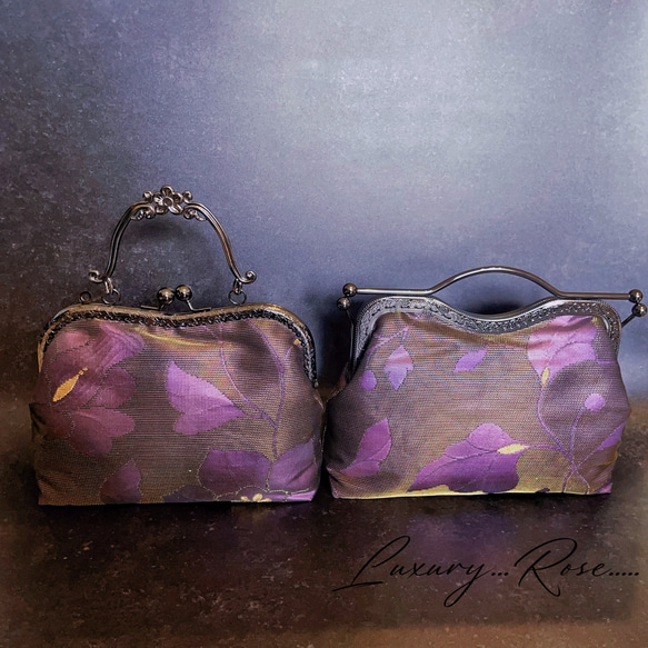 新作♡選べる口金♡眩い輝きモダンでシックな煌めき玉蟲ブラック  