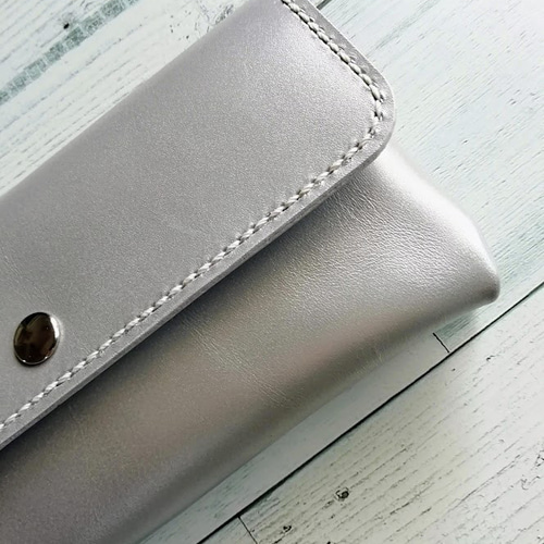 JUNE　長財布　かさばらないお財布ポーチ　ミニポーチ　3点 JUNE様専用 長財布 かさばらないお財布ポーチ ミニポーチ 3点