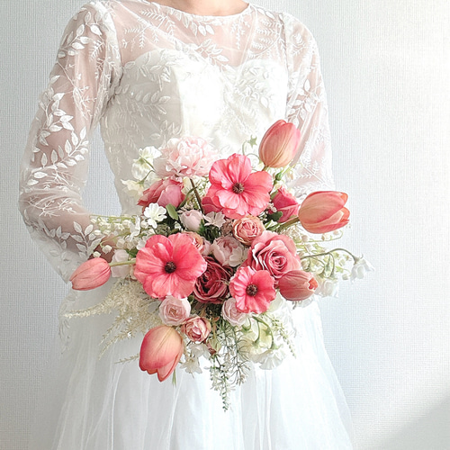 【即納！最大半額！】 ラナンキュラスのウェディングブーケ【結婚式/ウェディング 花束・アレンジメント