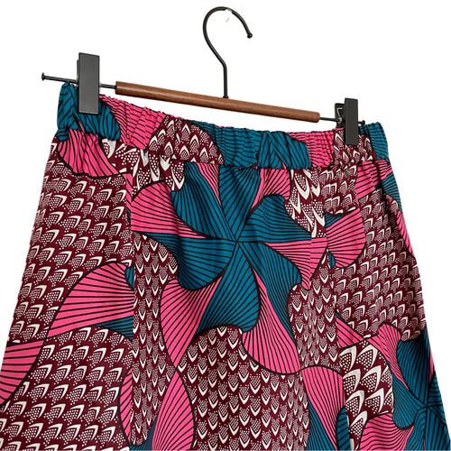 アフリカン　マーメイドスカート アフリカ / バティック】イージーマーメイドスカート◇SAVON ロング