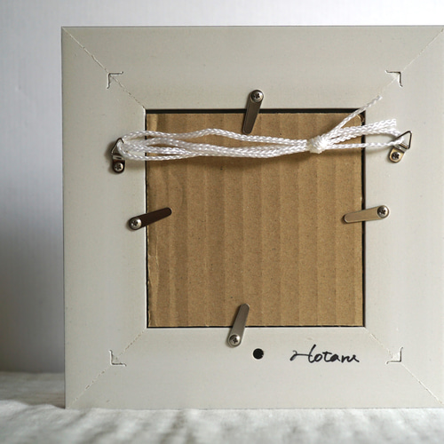 原画「優しい時間」 鳩の絵画アンティークな額に入った一点物の