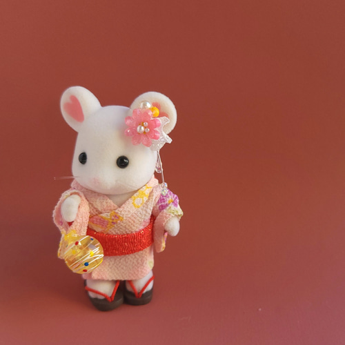 シルバニアファミリー・子どもサイズ の浴衣♪ シルバニアファミリー・子どもサイズ の浴衣♪