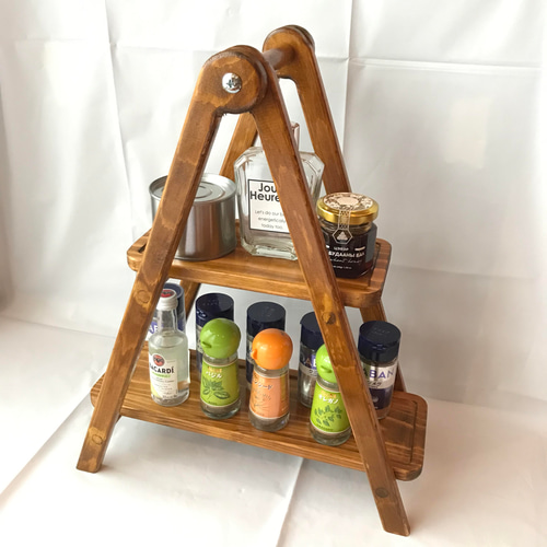 アンティーク調 スパイス タワー ウレタンニス仕上げ(001) その他