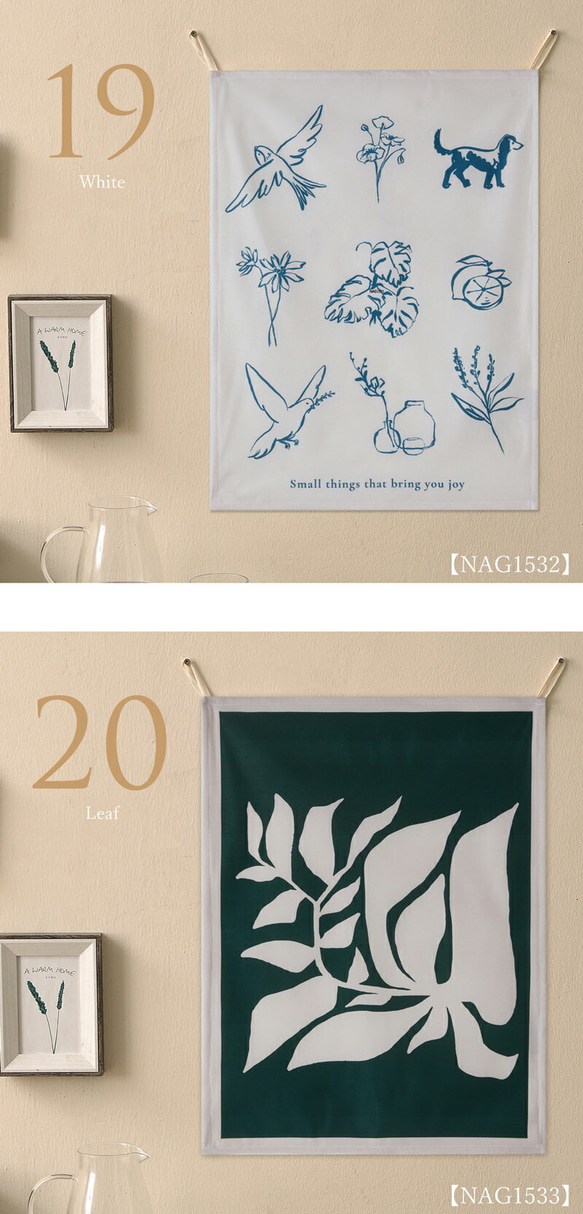 Jubilee ファブリックポスター タペストリー 犬 猫 花 植物60ｘ45cm jubileepos6045-nag 14枚目の画像