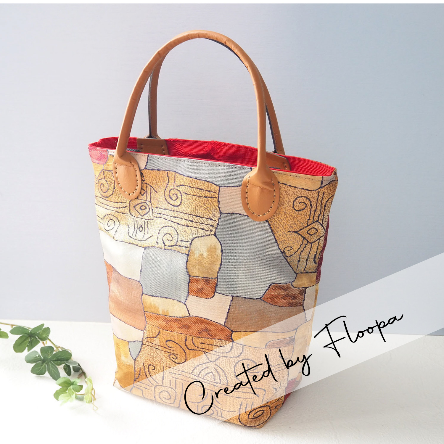 伝統美あふれるオリエンタル柄帯バッグ — 丈夫で使いやすい