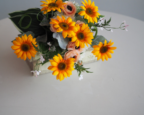 SALE】ひまわりブーケ【アーティフィシャルフラワー】【アートフラワー