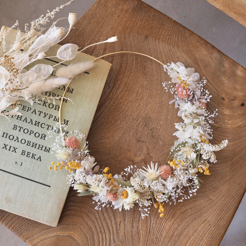 小さなお花のリース リース Tette 通販｜Creema(クリーマ) 17981334 
