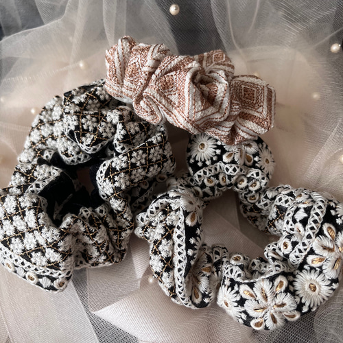 インド刺繍リボンシュシュ シュシュ Colza 通販 17981495｜Creema