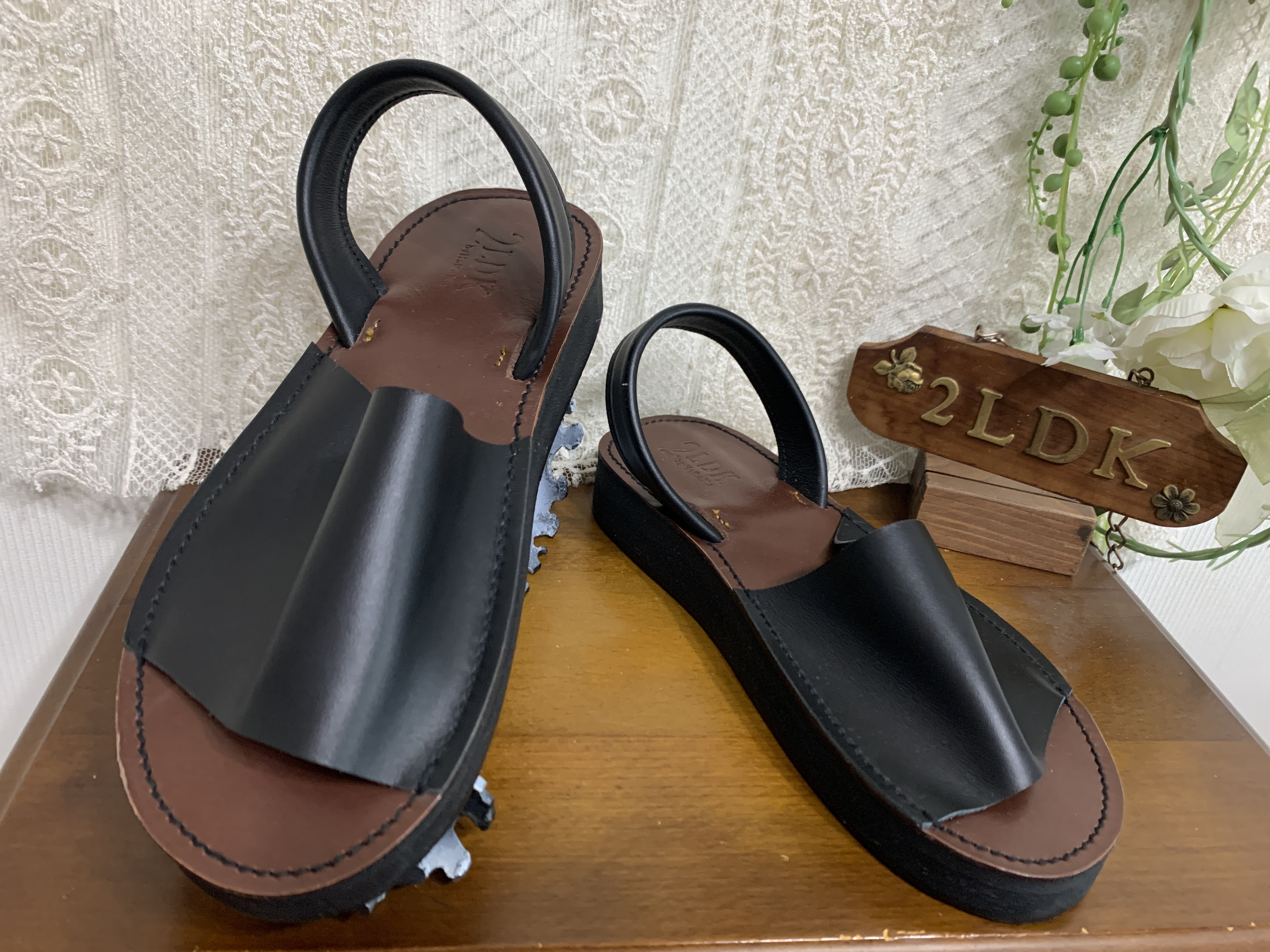 約1週間で完成☆24-24.5センチ☆ユニセックス！靴擦れしない疲れない本革オーダーメイドサンダル★