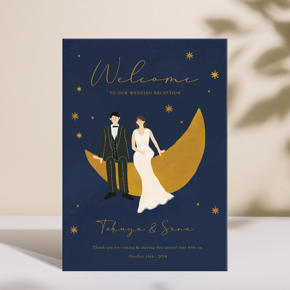 似顔絵特大パネル★結婚式　ウェルカムボード　似顔絵　プレゼント　お祝い 送料無料】似顔絵 ソフトパステル幸せタッチ 似顔絵ウェルカム