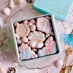 MERMAID TREASURES アイシングクッキー缶 クッキー Francesca von