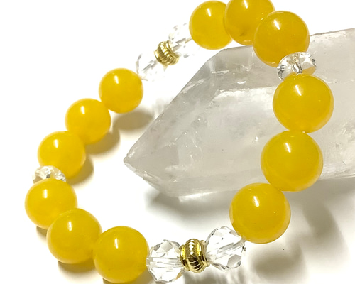 一点物☆運を引き寄せるお守り ヒーリングストーン 天然石 イエロー