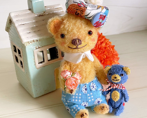 ☆Tree nuts bear☆テディベア・キイちゃんとアオくん