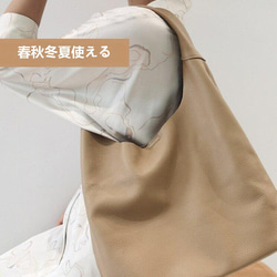「シンプルが快適！」•牛革トートバッグ•本革ハンドバッグ 2枚目の画像