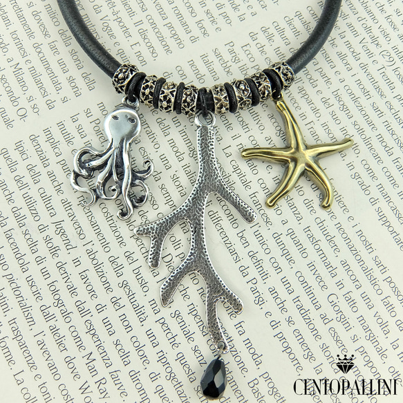 海からの贈り物 サマーネックレス Blessing of the Sea タコと珊瑚 