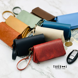 本革】アコーディオンウォレット・カードも入るレザーコイン