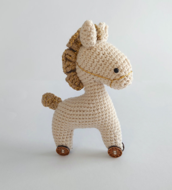 うまちゃん 子供用おもちゃ うまちゃん おもちゃうま 馬おもちゃ ベージュ