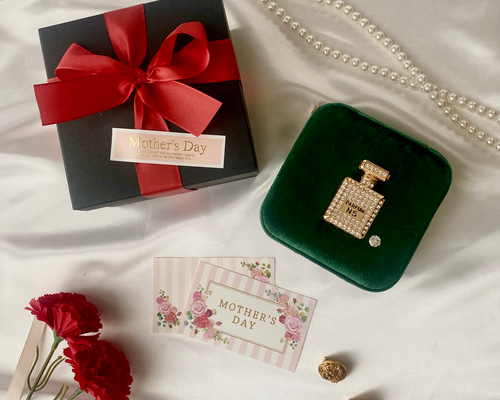 dolcebijou｜ジュエリーボックス エメラルドグリーン 携帯用 ｜ギフト
