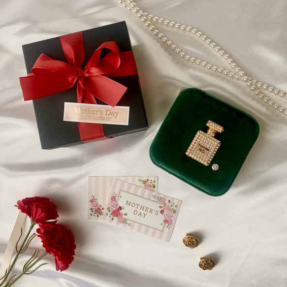 dolcebijou｜ジュエリーボックス エメラルドグリーン 携帯用 ｜ギフト