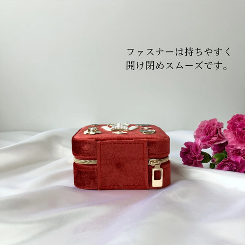 DeMain 赤いアクセサリーケース Amazon｜ジュエリーボックス アクセサリーケース 3層大容量 豪華