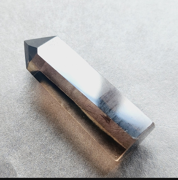 お礼や感謝伝えるプチギフト 一点物】ライトニング 水晶 雷水晶 六角柱 ポイント ✩.*˚天然石 置物