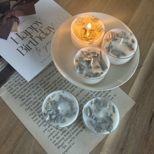 ☆エド・ハーディ☆キャンドルセット☆未使用☆ 無農薬ホワイトセージ ティーライトキャンドル 4個セット /ソイ