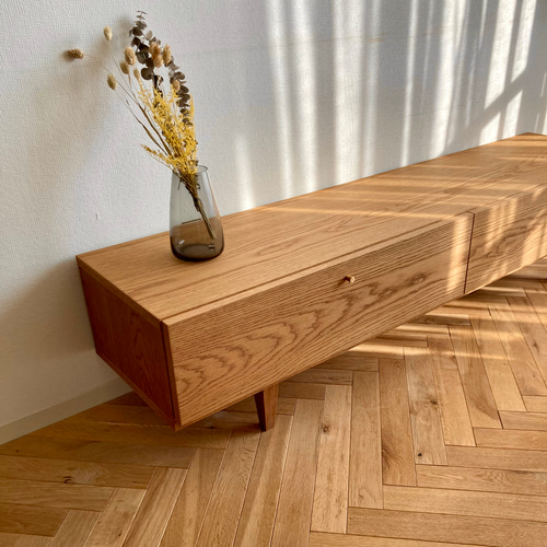 テレビボード 160cm オーク ブラウン 北欧 テレビ台 おしゃれ 無垢