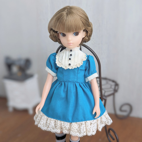 美品リカちゃん初代復刻版　ストレート濃茶髪　赤リップ　服ショーツセット 美品リカちゃん初代復刻版 ストレート濃茶髪 赤リップ 服