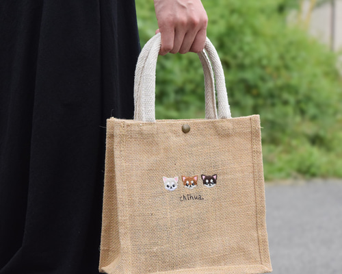 キーホルダー 犬 刺繍 柴犬 黒柴 日本犬 プレゼント 両面
